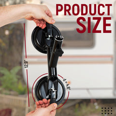 Granatan close-up of dual rubber suction cups demonstrating secure surface grip