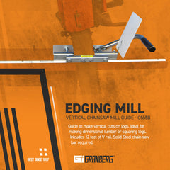 Granberg G555B V-rail and aluminum extrusion close-up for precision