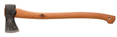 Gränsfors Bruks front view showing full 25 inch axe for powerful cuts