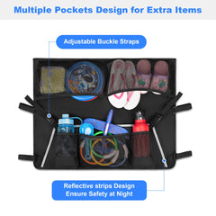 GRAOSO mesh pocket detail holding bottles and small tools for quick access