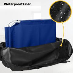 GRAOSO detailed image of front zipper pocket with reflective strip for quick access