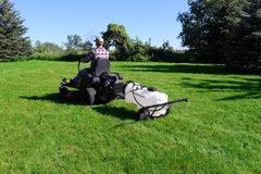 Grass Guardian spot gun in use reaching high brush for precise targeted spraying