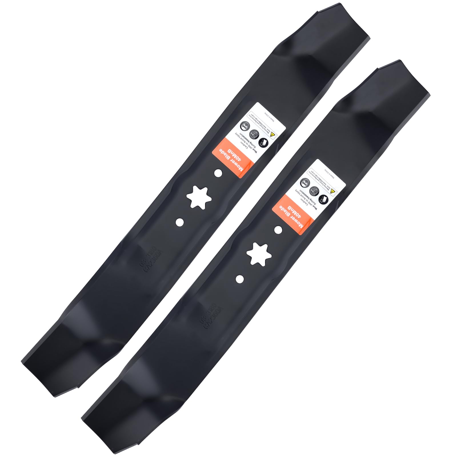 Grasscool front packaging showing 38-inch blades and included 2-pack benefit