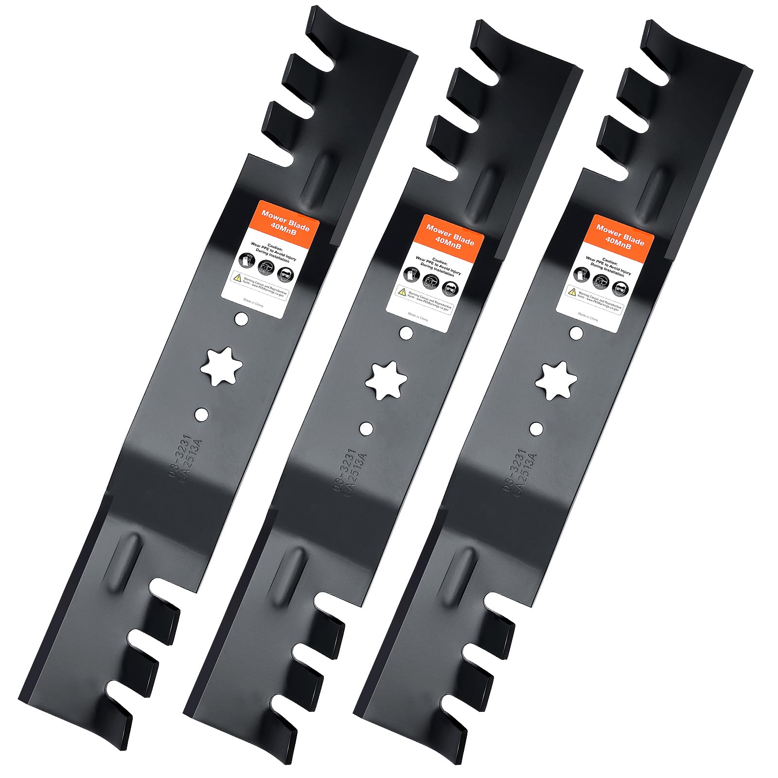 Grasscool blade front angle view showing precise fit and improved cut