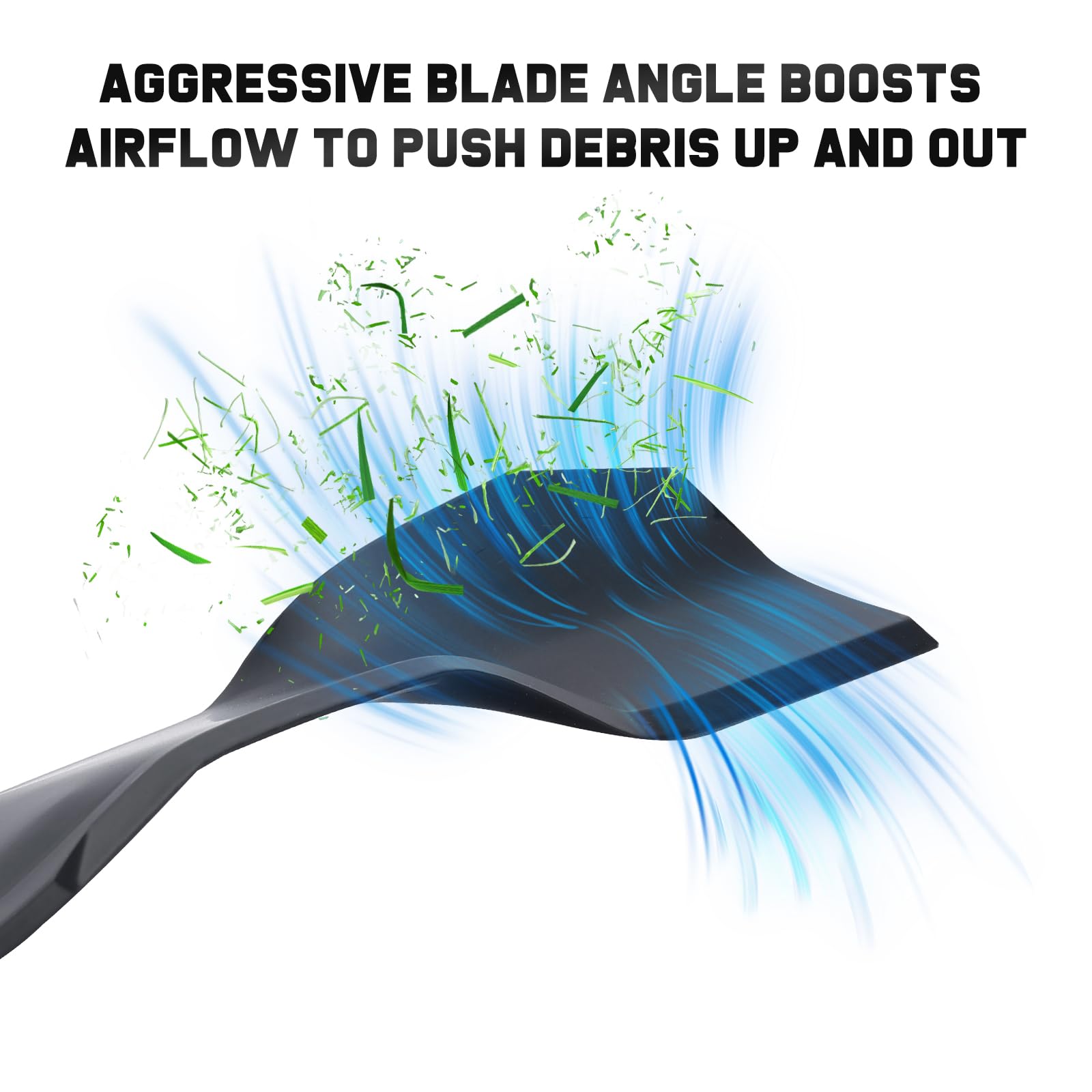 Grasscool blade thickness shown with ruler confirming durable 4mm steel
