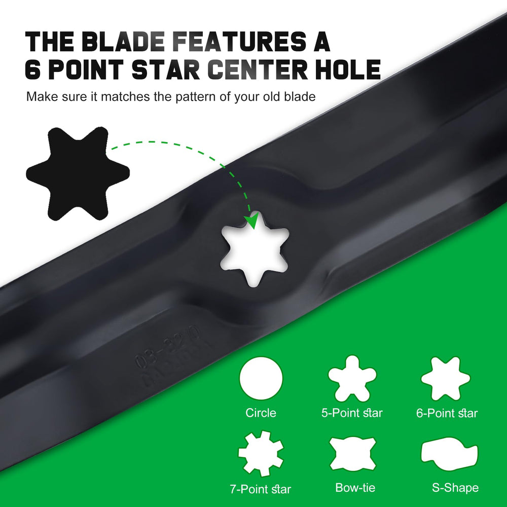 Grasscool blades on scale showing balanced weight for reduced vibration