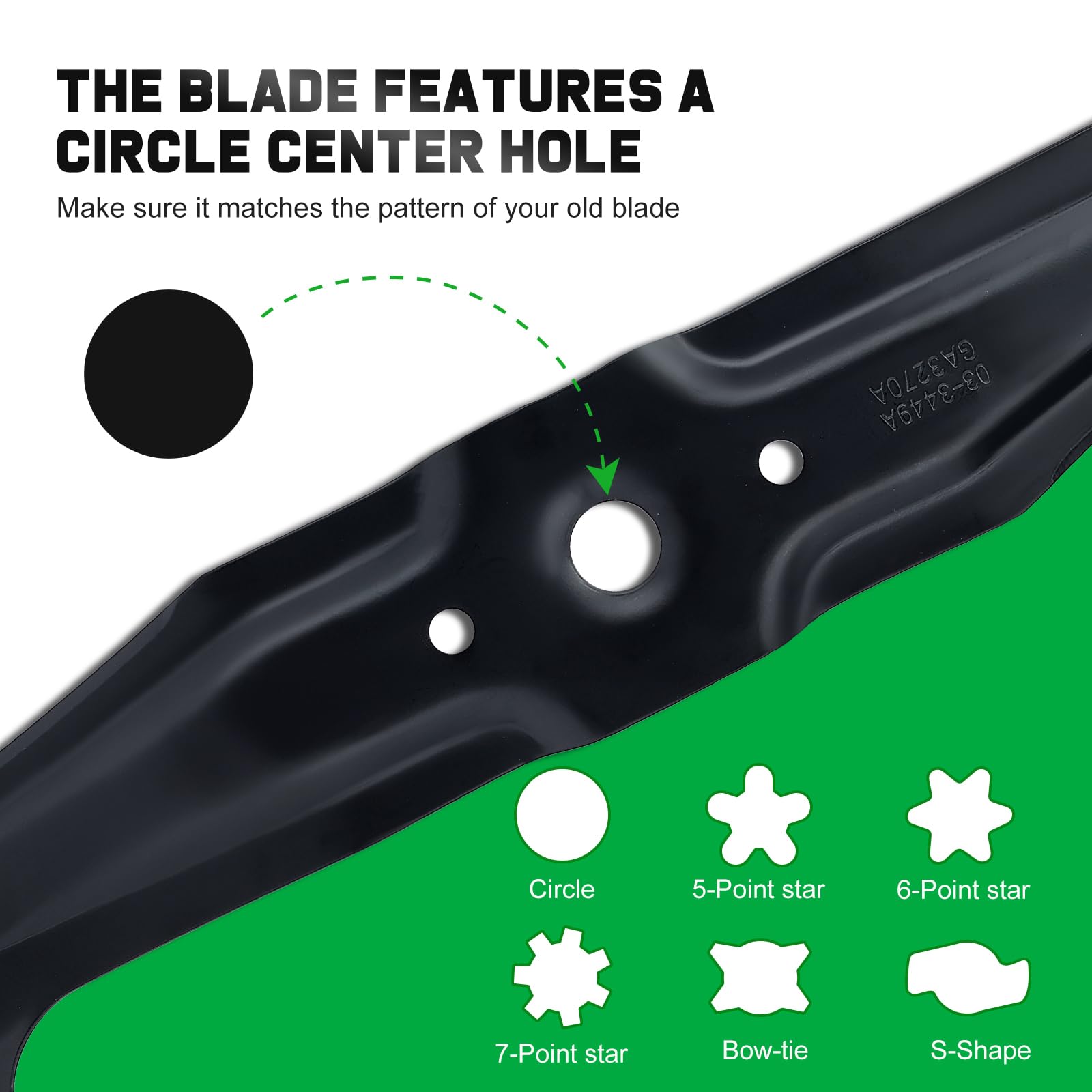 Grasscool blades side-by-side to show size and balanced construction