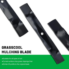Grasscool center 7-point star hole detail ensuring correct mounting fit