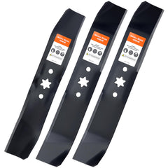 Grasscool front packaging showing 46" deck blade set and fitment benefits