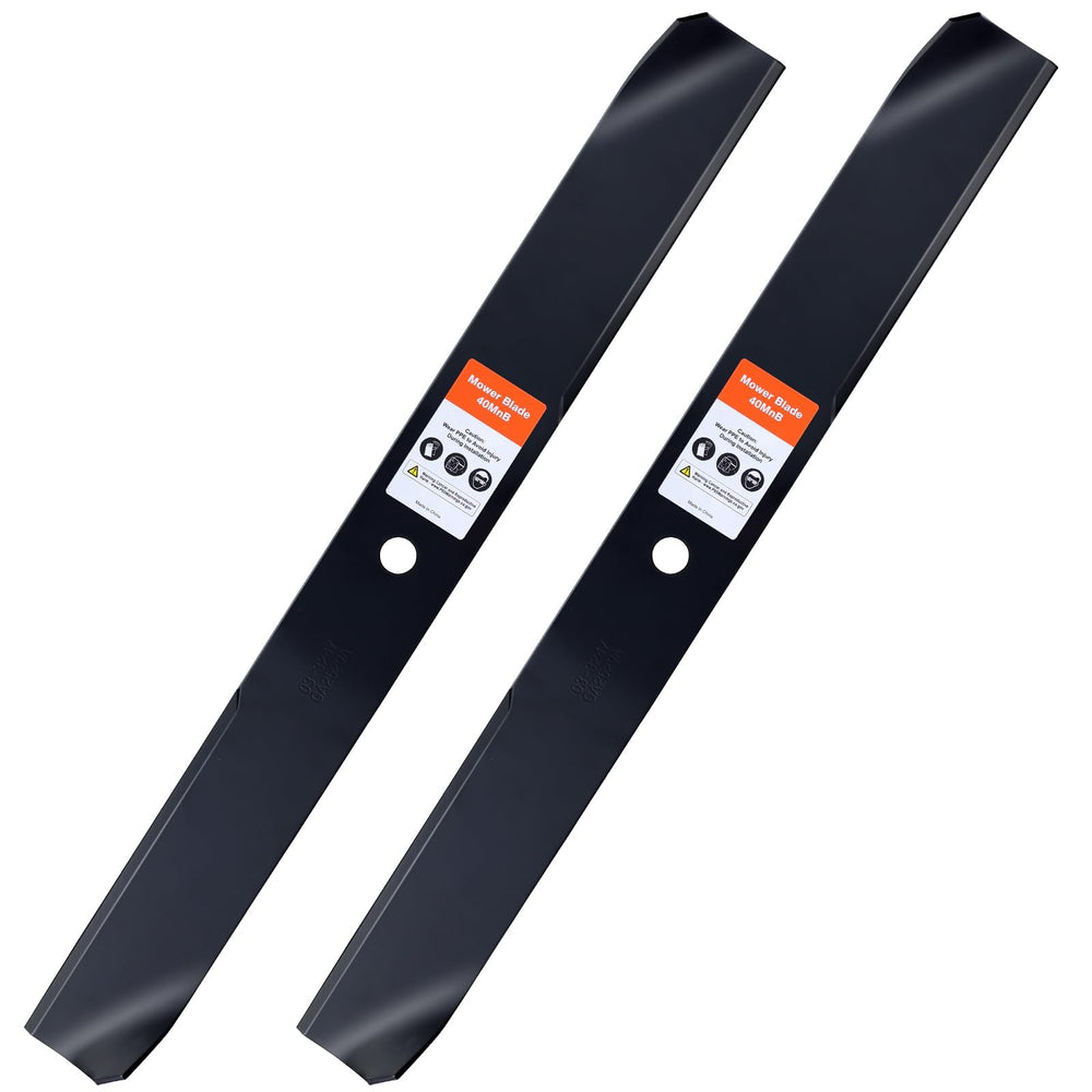 Grasscool front view of blades package showing fit for Toro 42 inch deck and easy replacement