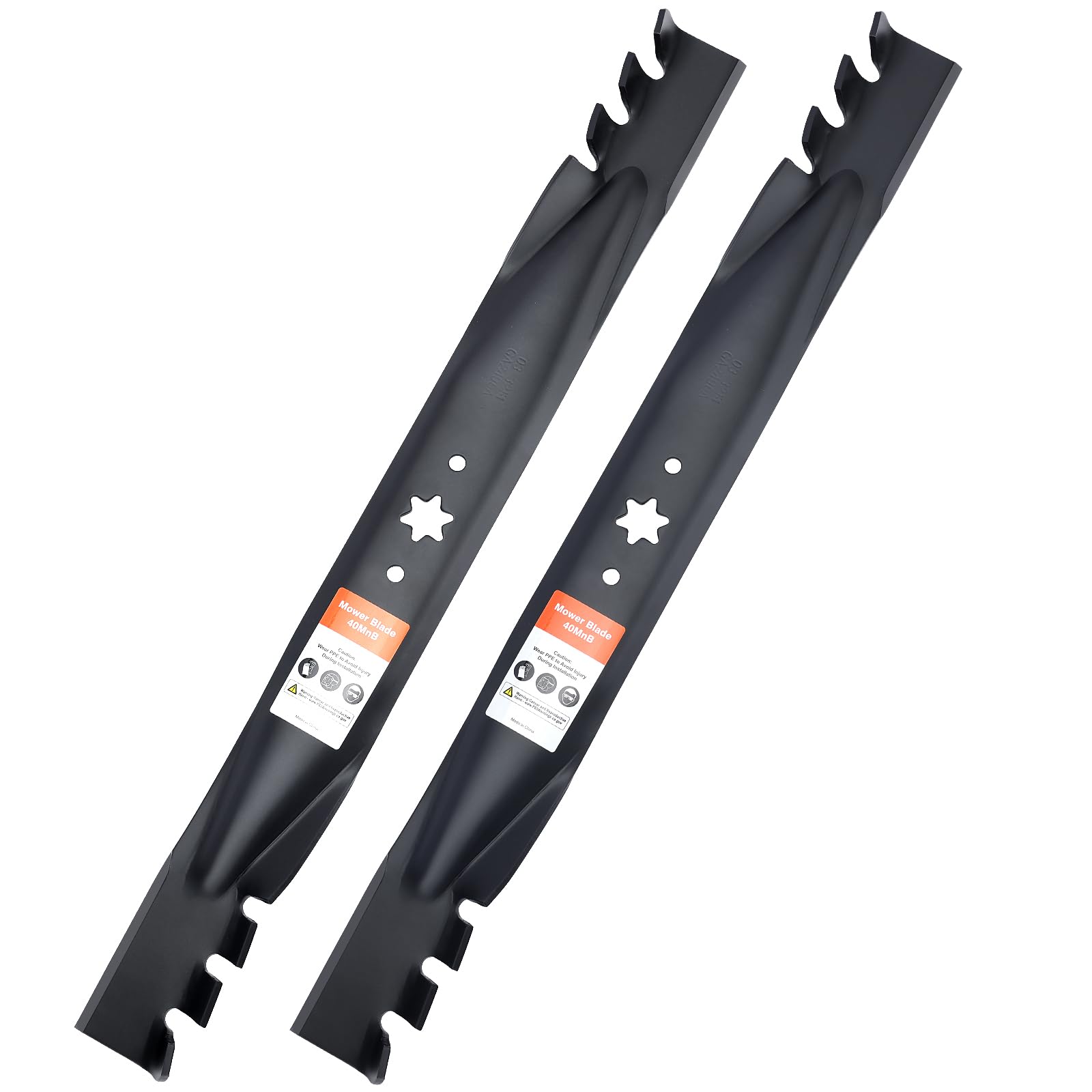 Grasscool front view of both 942-04290 blades showing fit and strength