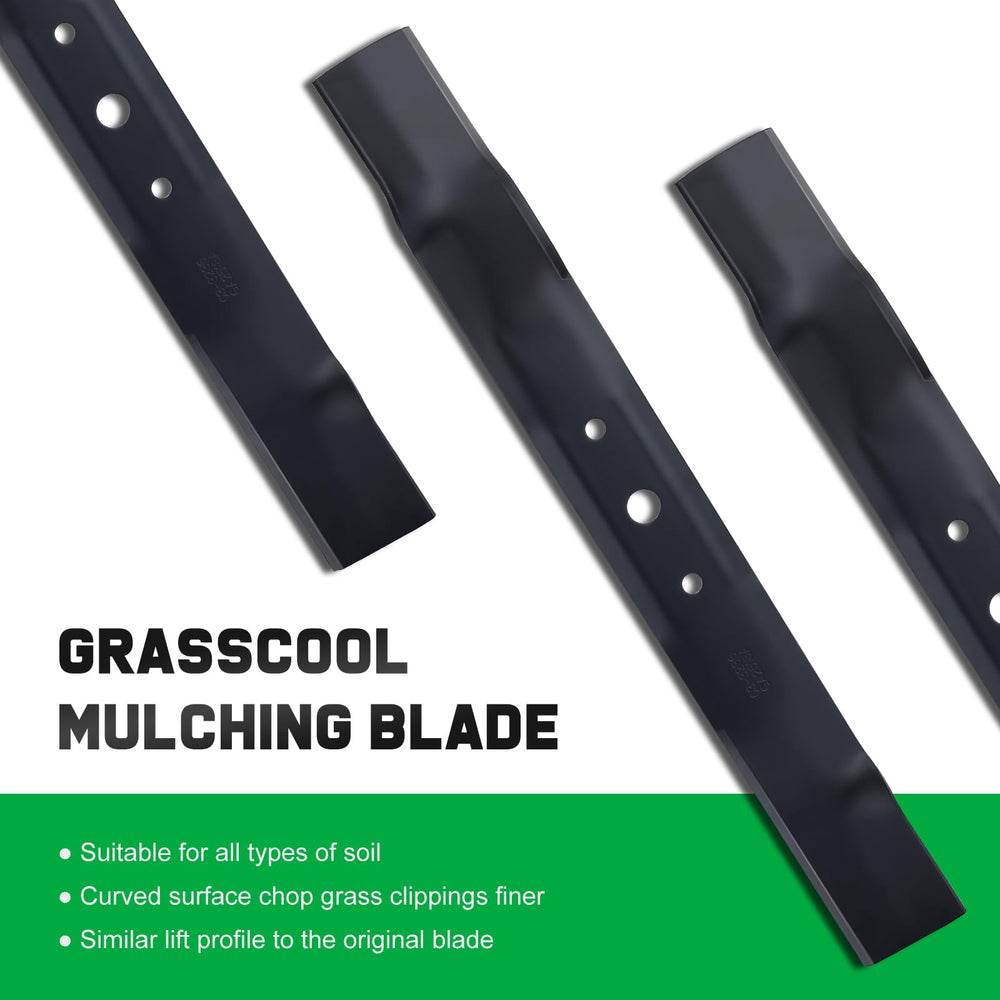Grasscool GX20249 next to a 42 inch deck for clear size and scale reference