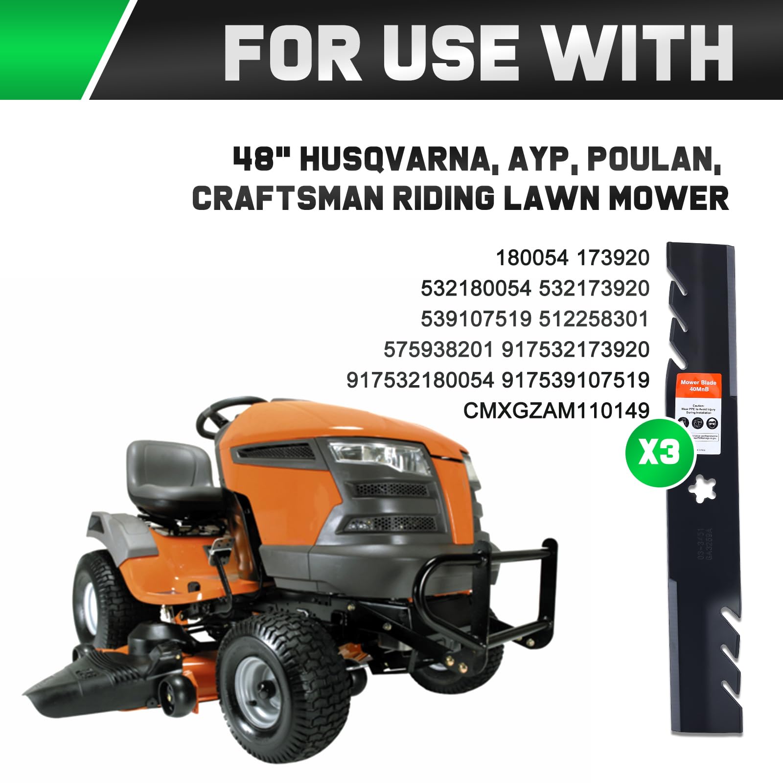 Grasscool Z248F stamped label and specifications for easy identification