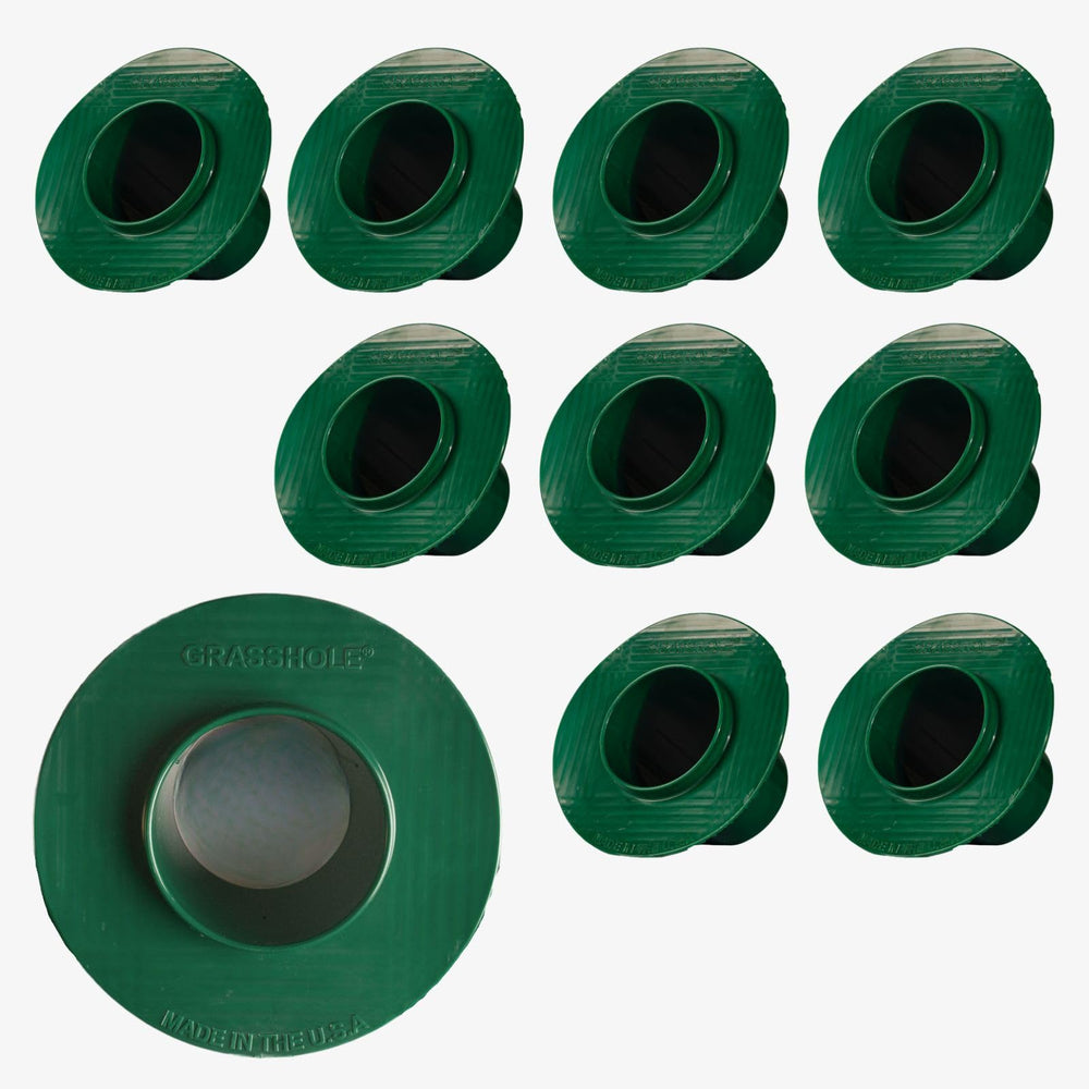 GRASSHOLE installed on a pop-up sprinkler head preventing damage