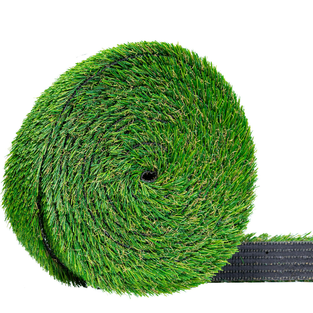 Grassline Solutions artificial grass strip front view showing clean-cut edge and realistic look