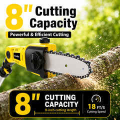 GRASSTIGON chain and bar detail highlighting automatic oiling for smoother cutting