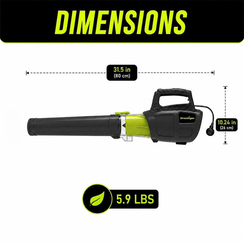 GRASSTIGON product label and specs showing power ratings for informed purchase