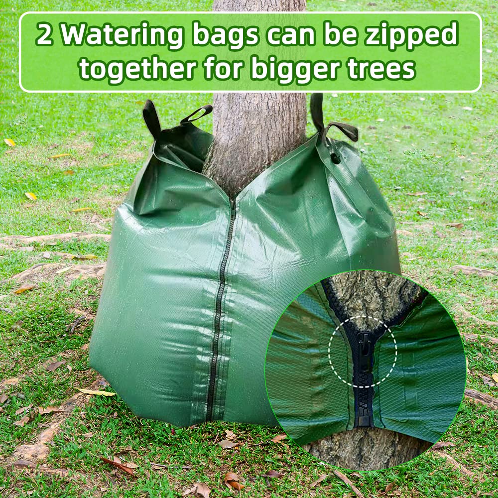 GRAUERHUND bag installed around tree releasing water slowly to roots benefit