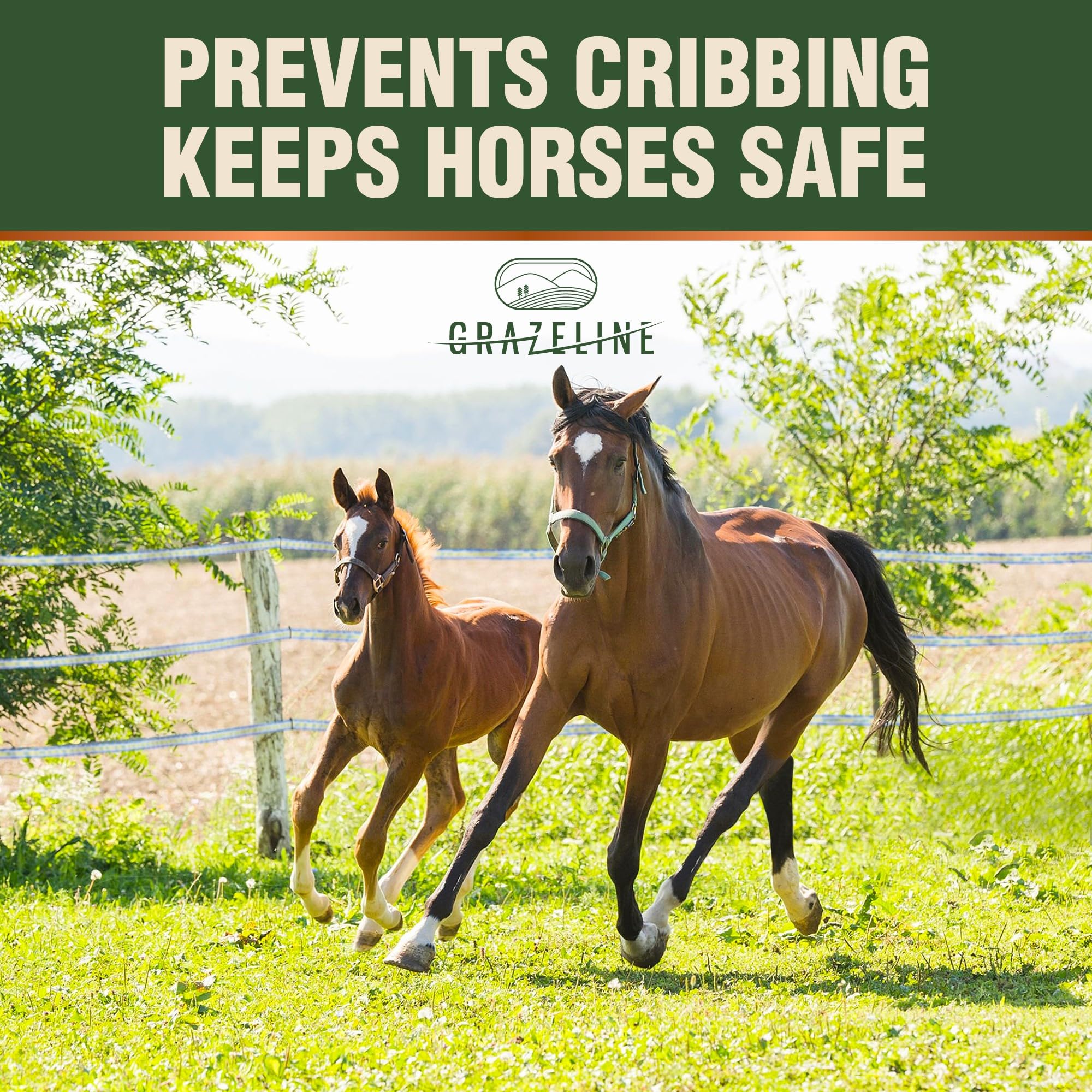 Grazeline packaging label with product specs highlighting 10-year warranty benefit