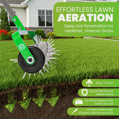 GrdnCare drum filled with sand to add weight for deeper aeration performance