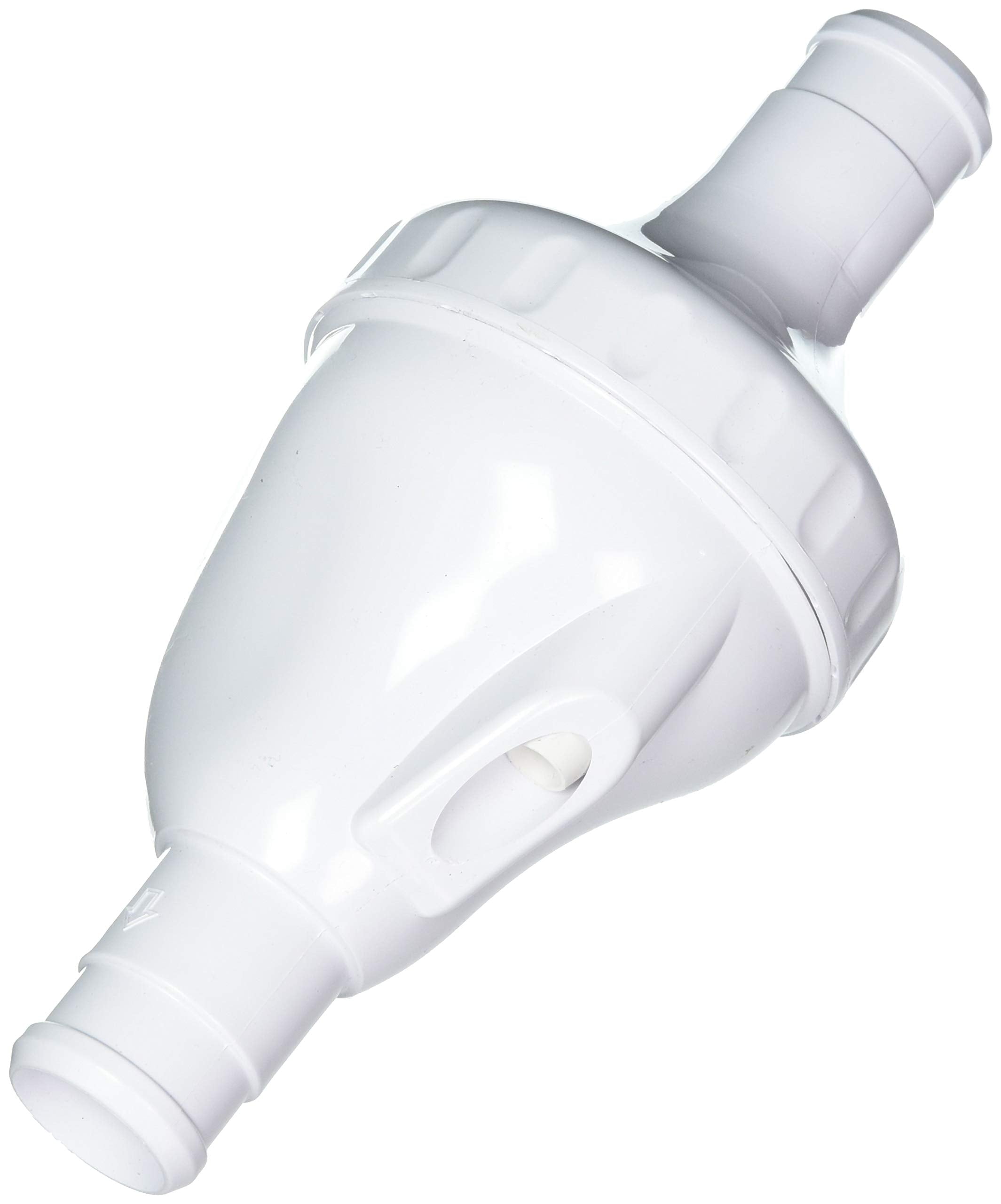 GRE Polaris back-up valve front view showing compact design and easy replacement benefit