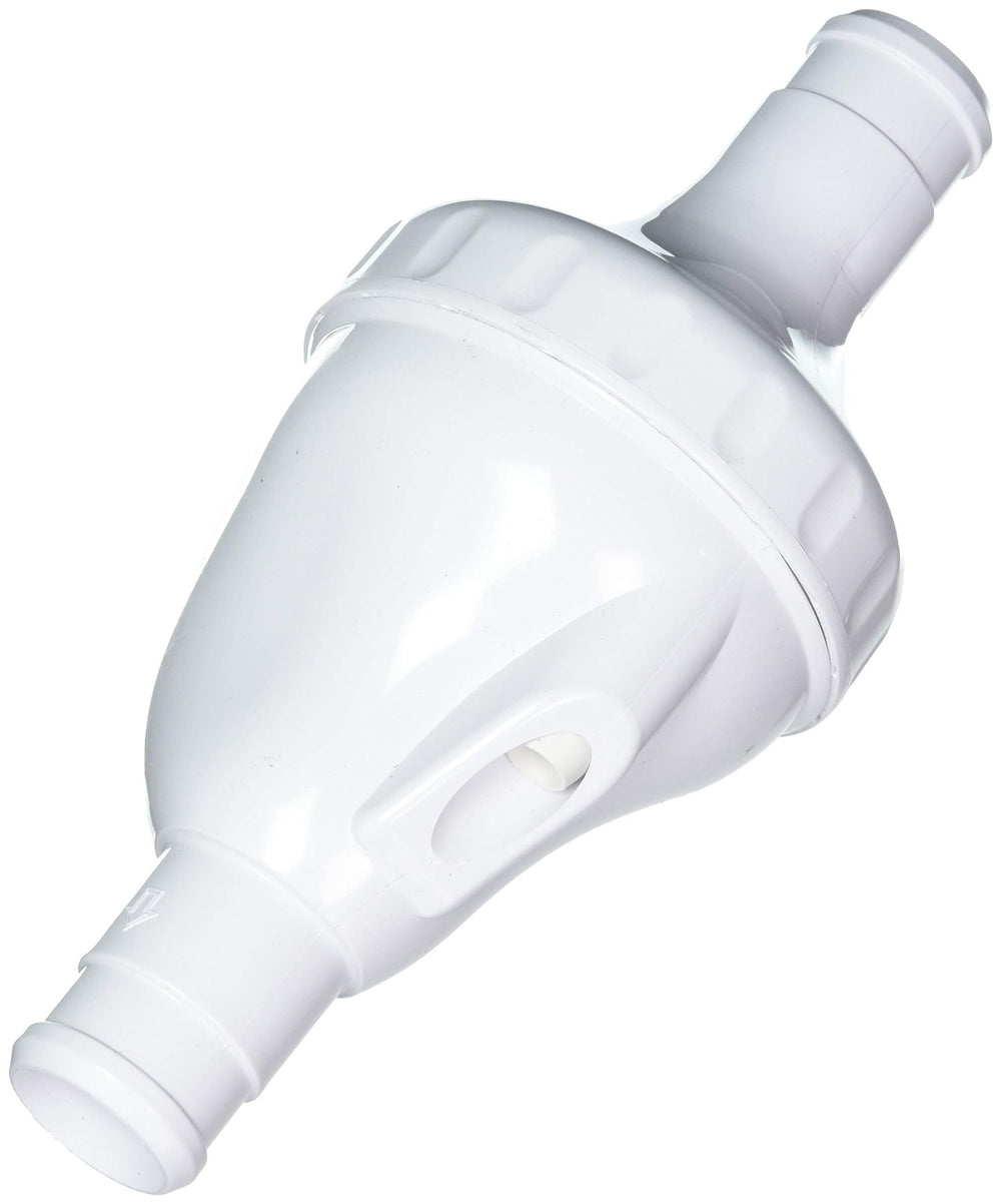 GRE Polaris back-up valve front view showing compact design and easy replacement benefit