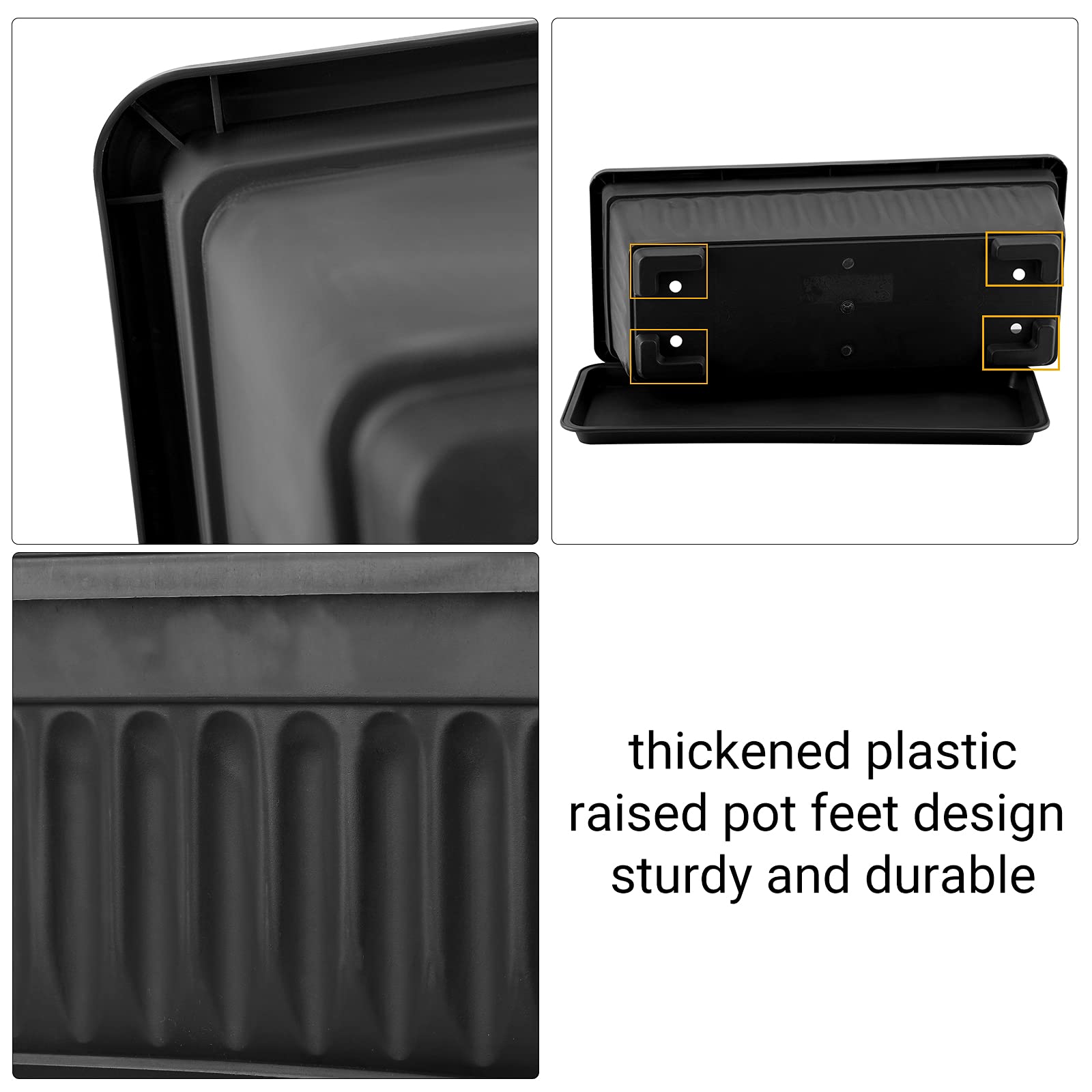GREANER planter on windowsill with ruler for scale showing compact space-saving benefit