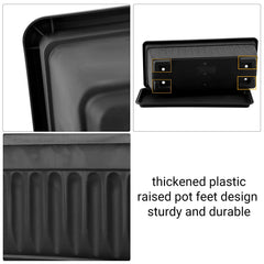 GREANER planter on windowsill with ruler for scale showing compact space-saving benefit