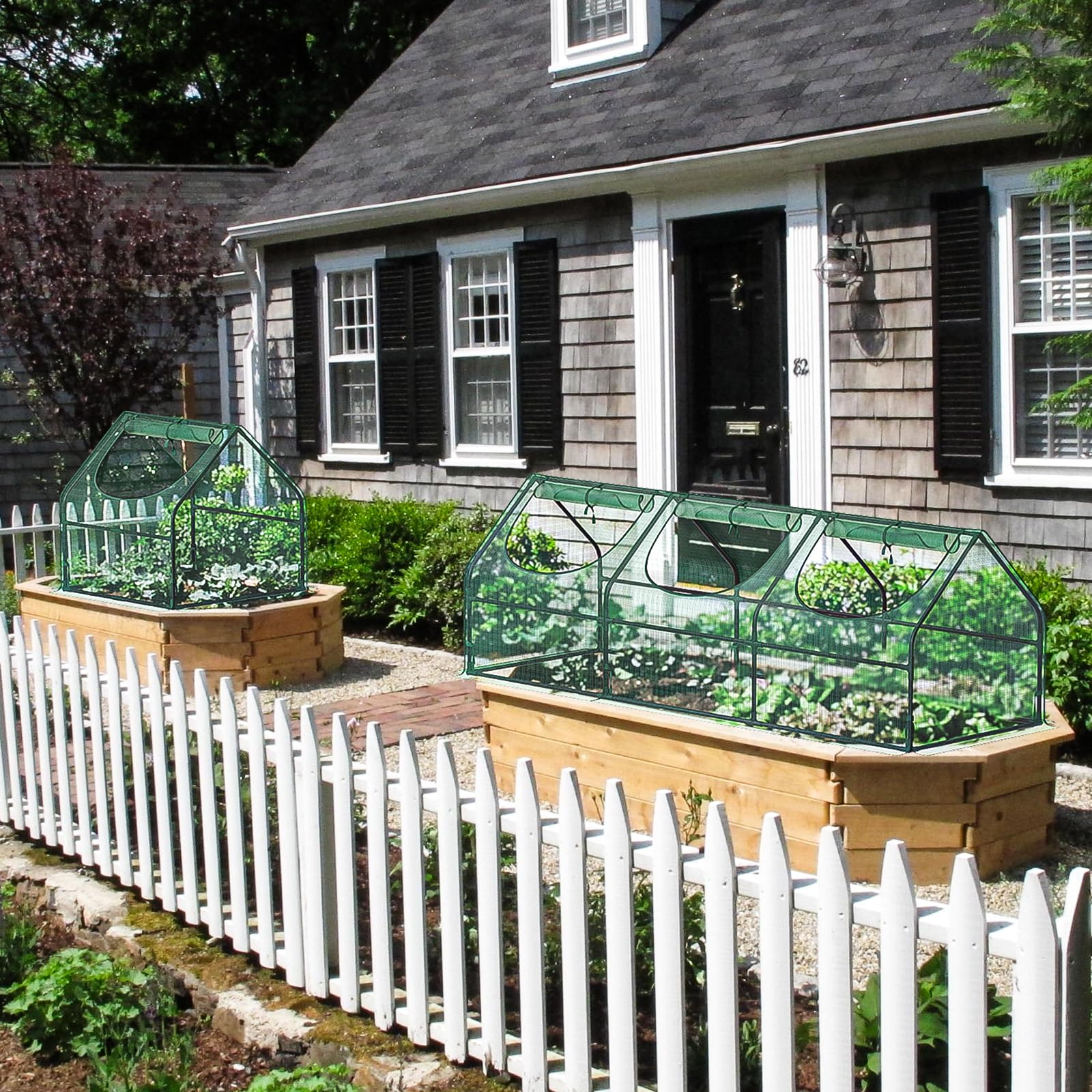 GreatBuddy greenhouse on a patio demonstrating outdoor use