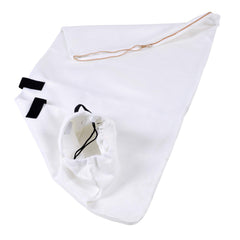 GREAT CIRCLE bag in use collecting leaves for faster cleanup