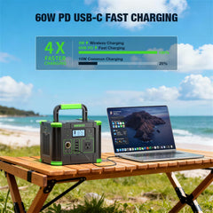 GRECELL powering devices inside a tent for reliable camping energy
