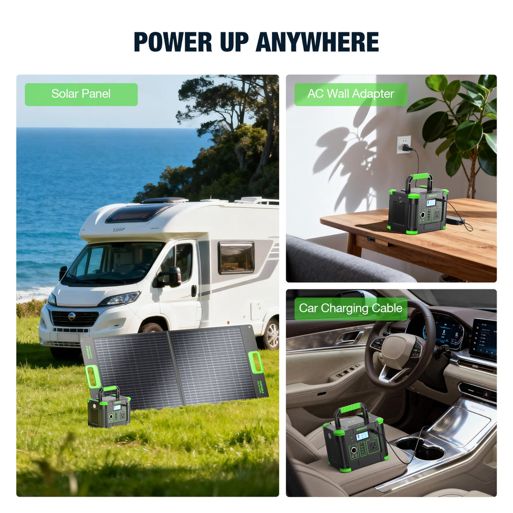 GRECELL stored in RV trunk showing space-saving travel readiness