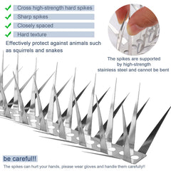 GRECOMEIN installed on a window sill preventing bird landings