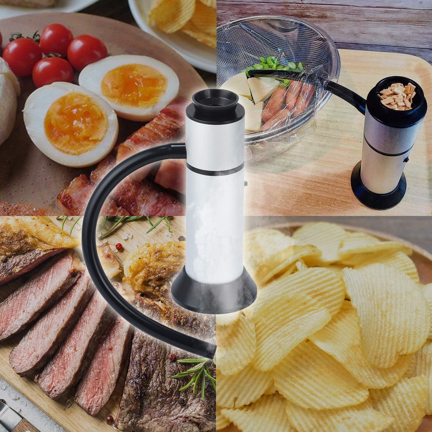 GREEN HOUSE smoking gun infusing cheese with smoke for enhanced flavor