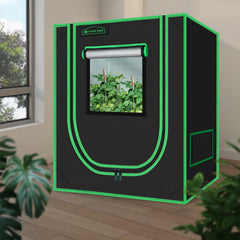 Green Hut interior showing reflective Mylar lining improving light distribution benefit