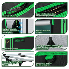 Green Hut removable floor tray view for easy cleaning and spill containment