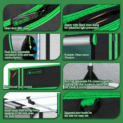 Green Hut upgraded connector detail proving anti-rust reinforced stability benefit