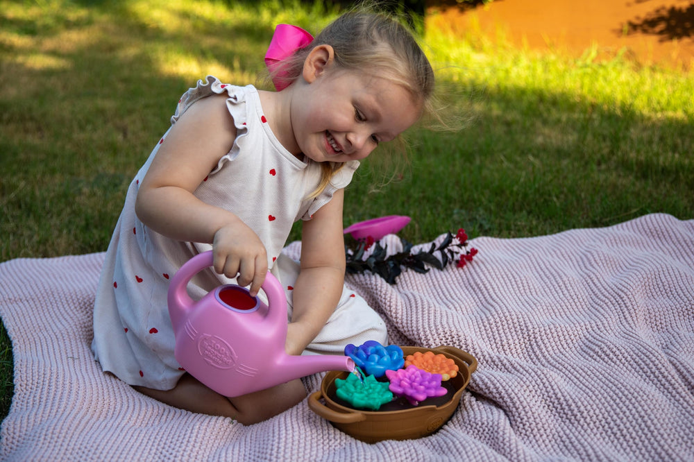 Green Toys set in outdoor lifestyle play showing durable eco-friendly fun benefit
