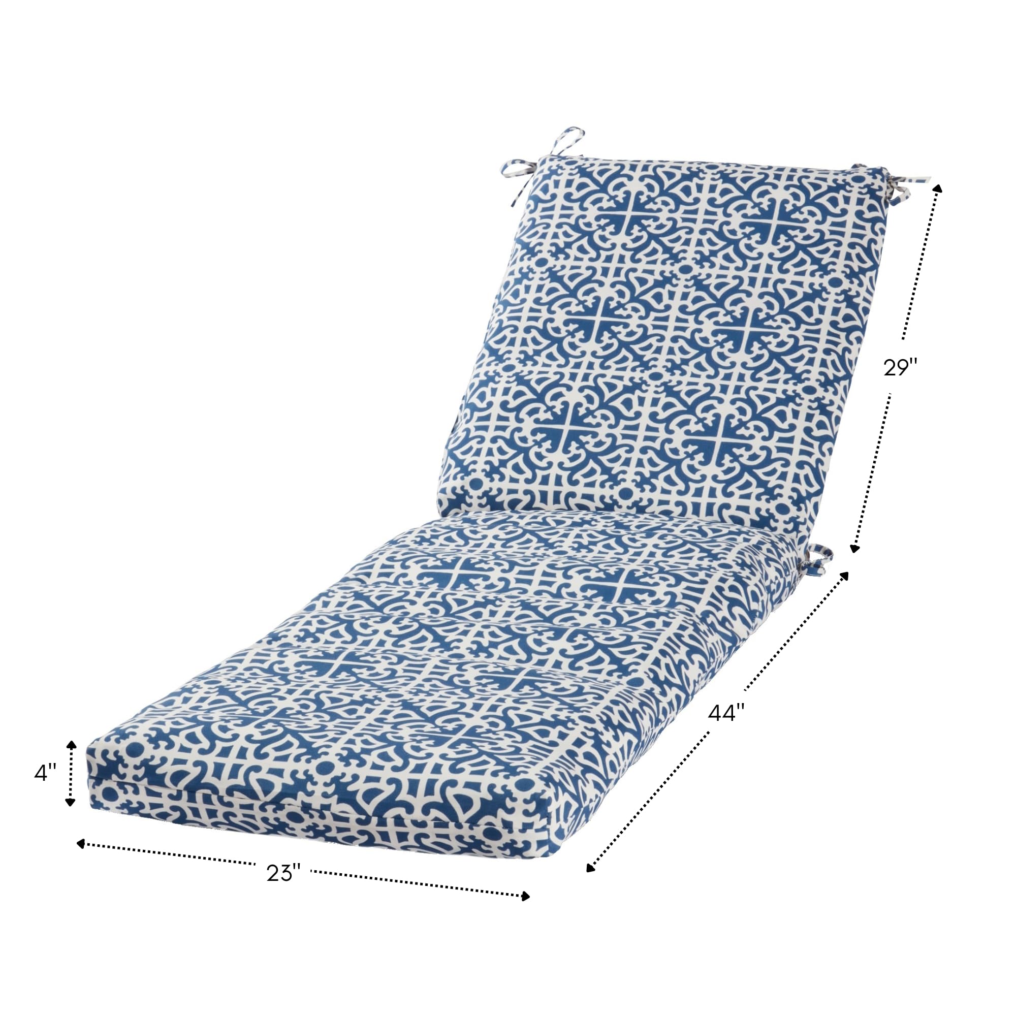 Greendale Home Fashions cushion in use on a patio showing visual upgrade benefit to outdoor area