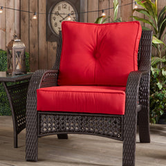Greendale Home Fashions close-up of Sunbrella fabric weave highlighting fade resistance