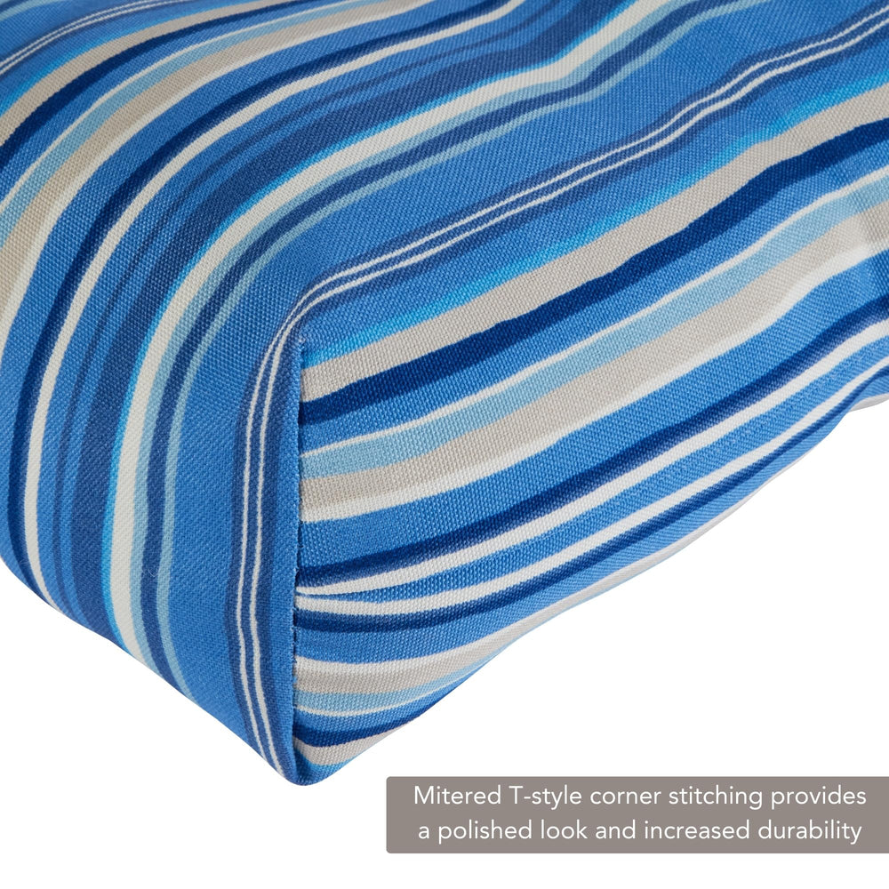 Greendale Home Fashions sewn circle tack close-up preventing fill shifting for consistent comfort
