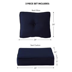 Greendale Home Fashions seat cushion zipper detail for easy removal and cleaning