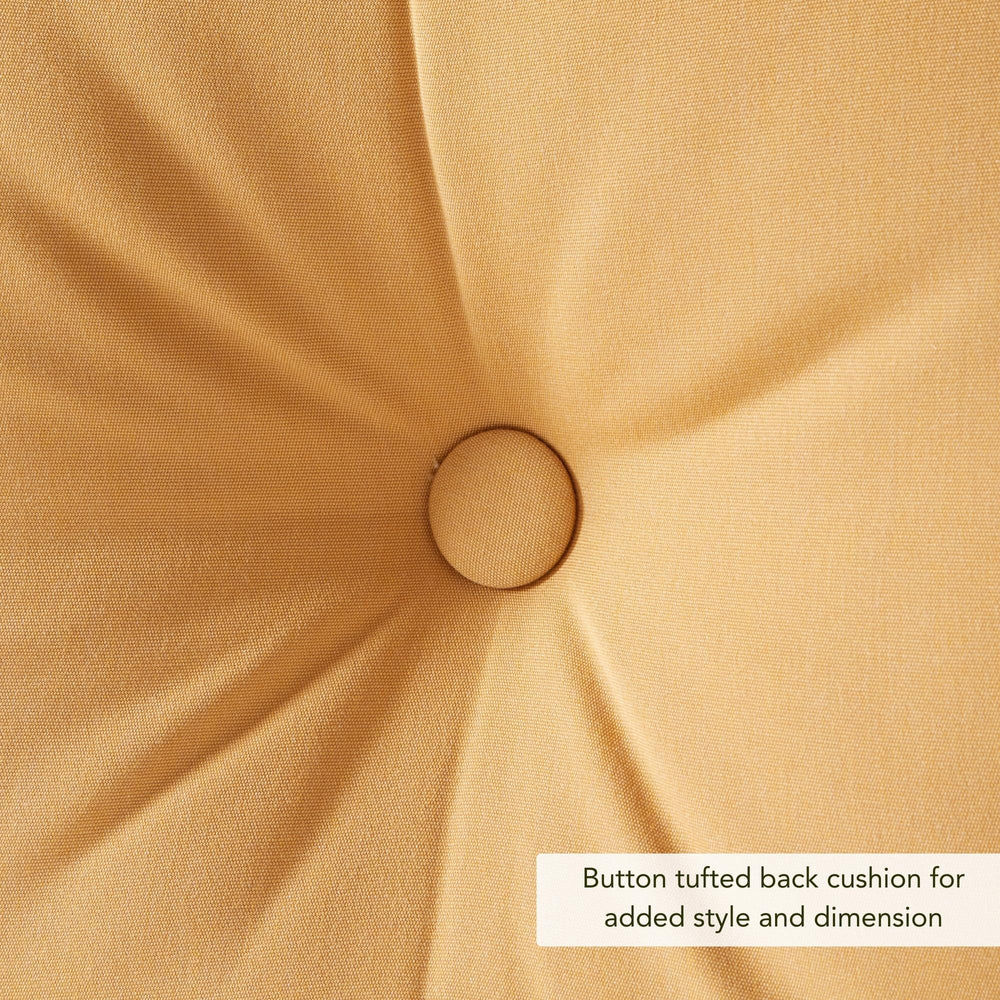 Greendale Home Fashions cushion cutaway showing dacron-wrapped foam for lasting support