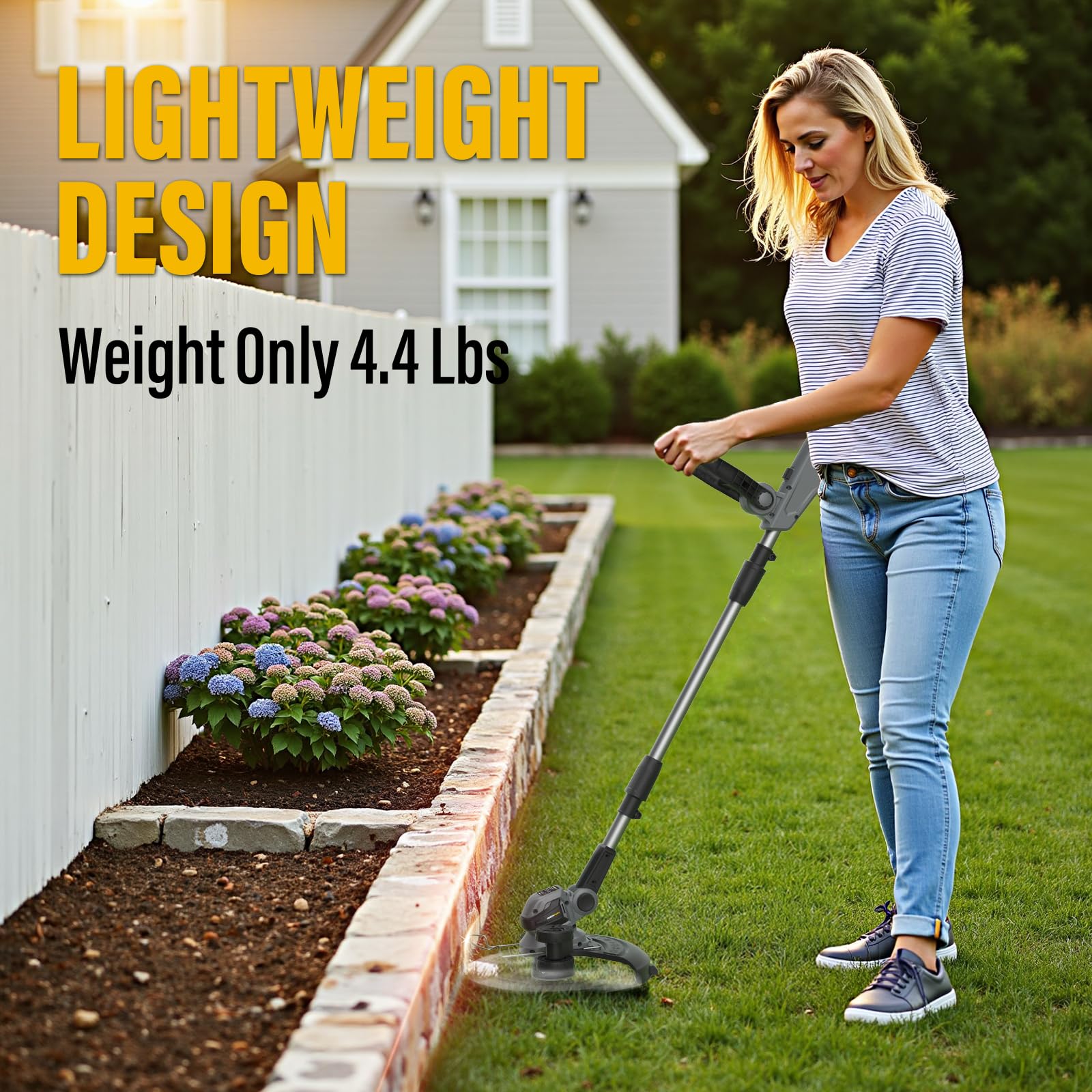 GREENFURY in-hand one-handed use demonstrating lightweight comfort and control
