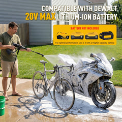 GREENFURY close-up of 6-in-1 nozzle, adjustable spray patterns benefit