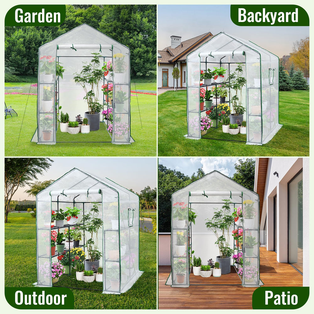 Greengro indoor porch setup illustrating protected plants and space saving