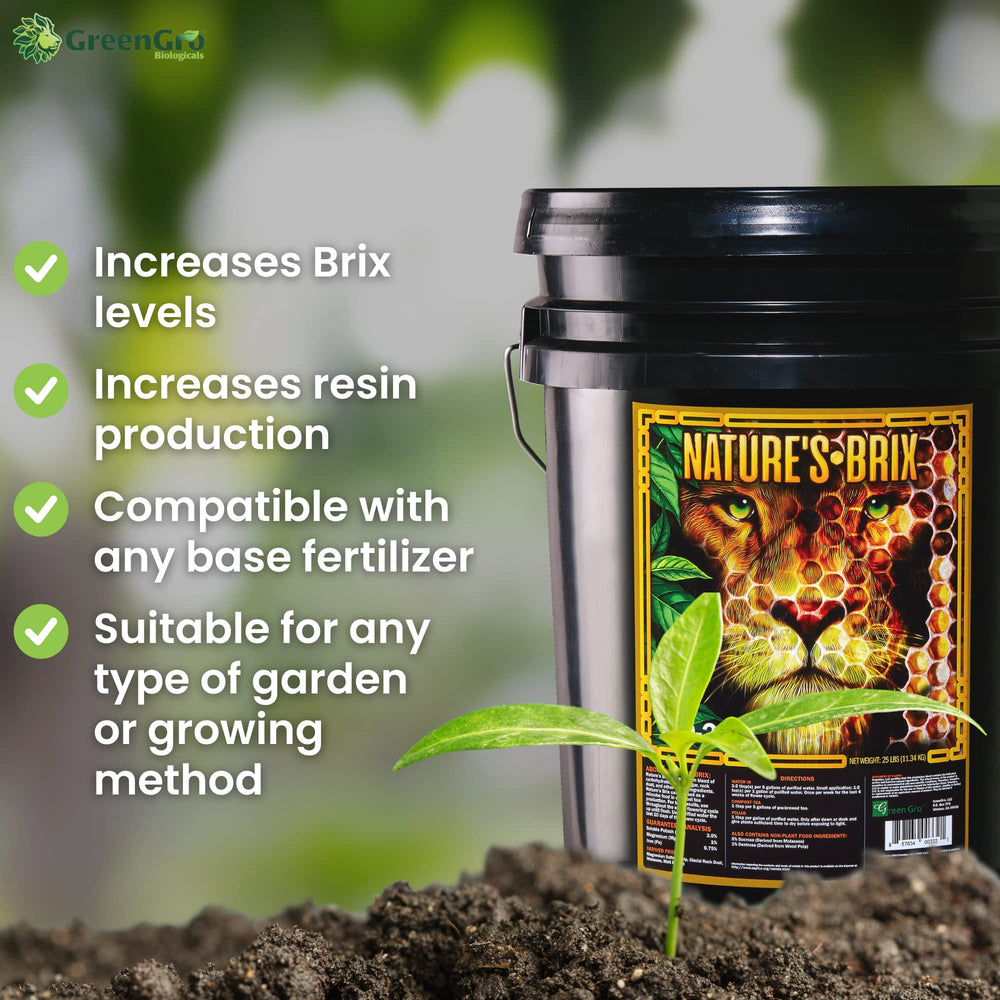 GreenGro mixed solution in clear cup illustrating rapid dissolution benefit