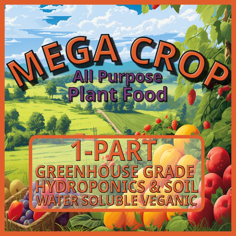 Potted plants fed Greenleaf Mega Crop showing fuller growth benefit