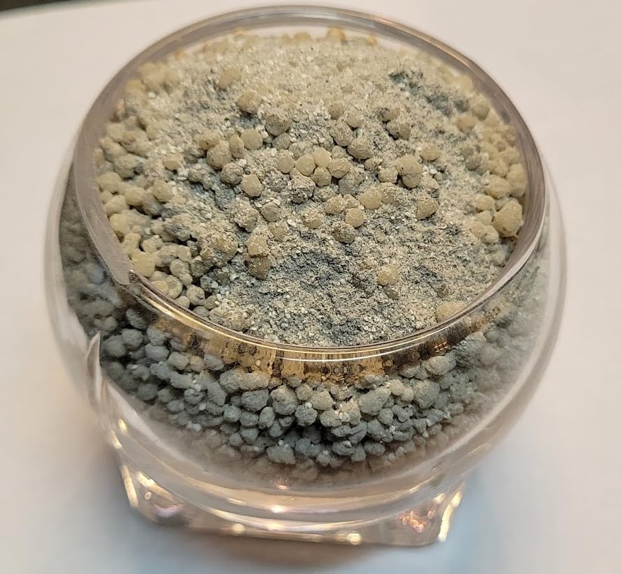 Greenleaf Mega Crop label close-up listing nutrients and additives