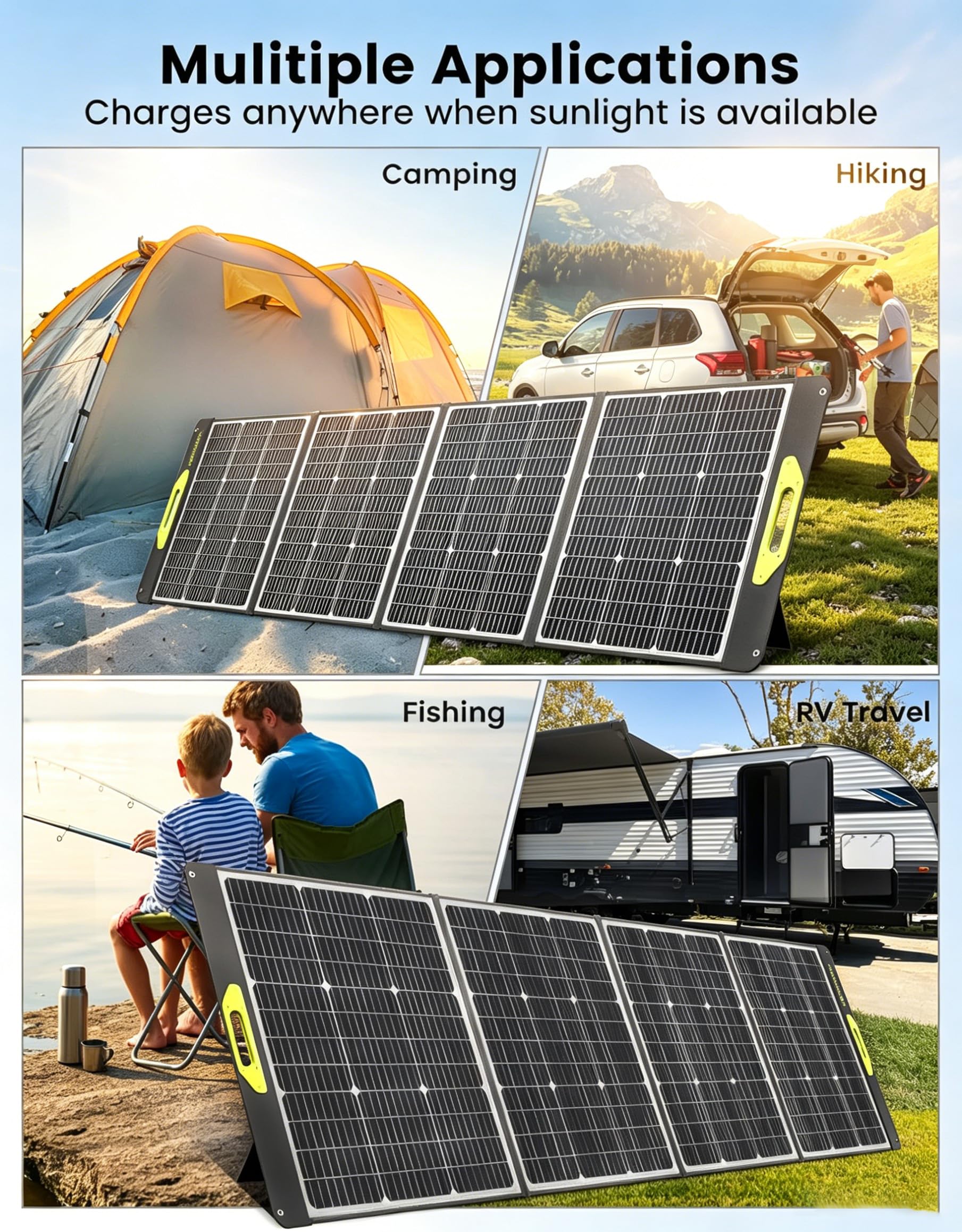 Greenmagic product label and specs close-up showing ratings and waterproof feature